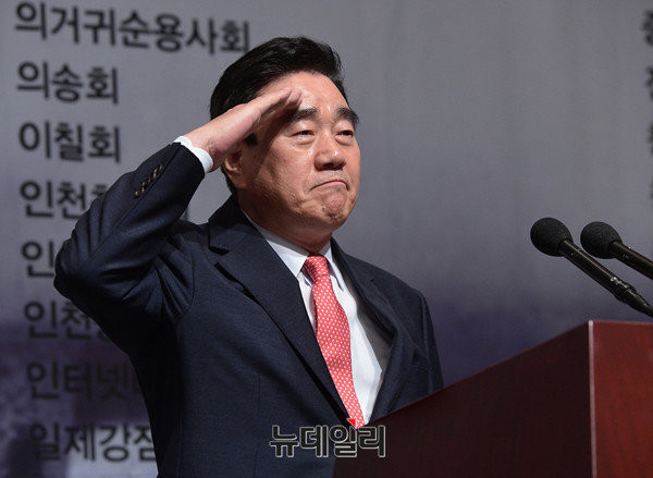 ▲ 이동형 예비역장교연합 회장. ⓒ뉴데일리 정상윤 기자