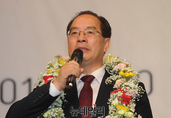 ▲ 하윤수 한국교총 신임 회장 ⓒ 뉴데일리 정재훈 사진기자