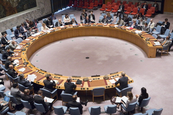 ▲ 22일(현지시간) 유엔 안전보장이사회는 북한의 중거리 탄도미사일 시험발사와 관련해 긴급회의를 열고 강한 우려와 반대의 입장을 표명했다. 사진은 안보리 자료사진.ⓒ유엔