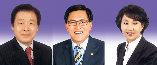 ▲ 경북도의회 10대 후반기 의장후보로 나서는 김응규, 박성만, 한혜련 의원(왼쪽부터)ⓒ경북도의회 제공