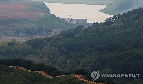 ▲ 임진강 상류에 위치한 북한의 황강댐ⓒ연합뉴스