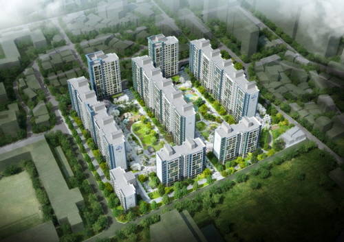 ▲ 둔촌동 현대1차아파트 리모델링 조감도. ⓒ 포스코건설