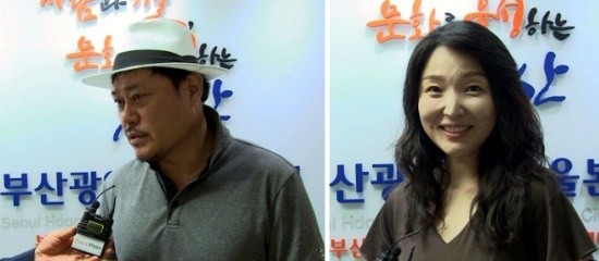 ▲ 배우 지대한(좌)과 김현아.  ⓒ 뉴데일리