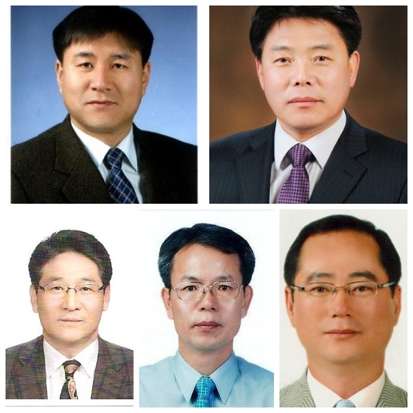 ▲ 충북 청주시 4급 승진 내정자 남기상, 김종일, 서강덕, 신흥식, 홍순후(위부터 시계 방향).ⓒ청주시