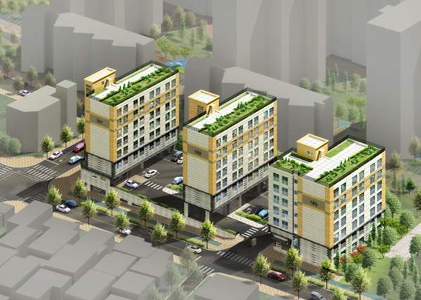 ▲ 마천3단지 행복주택 조감도. ⓒSH공사 제공