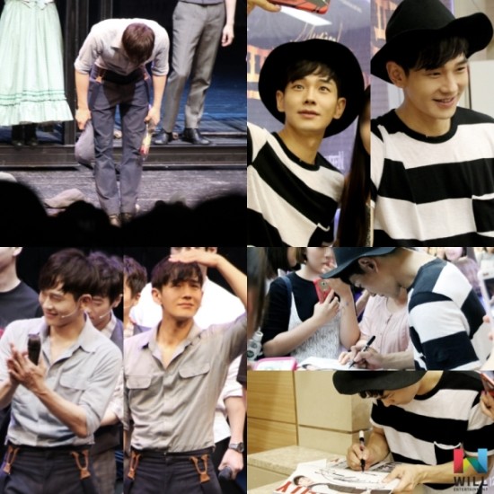 ▲ 19일 오후 서울 중구 충무아트홀에서 열린 뮤지컬 '뉴시즈' 프레스콜에서 온주완(오른쪽)과 최수진이 연기를 선보이고 있다. ⓒ뉴시스 사진DB