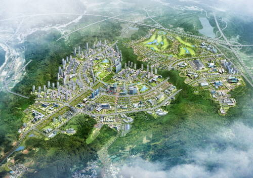 ▲ 원주기업도시 조감도. ⓒ ㈜원주기업도시