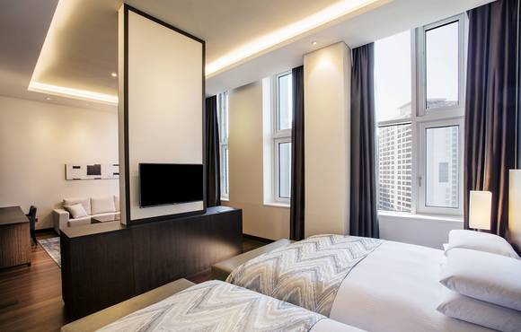 ▲ 쉐라톤 서울 팔래스 강남 호텔 클럽 프리미어 스위트 객실 내부. ⓒ쉐라톤 서울 팔래스 강남 호텔