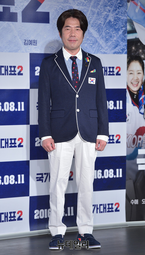 ▲ 국가대표팀 감독 대웅 역을 맡은 배우 오달수  ⓒ 뉴데일리 정상윤