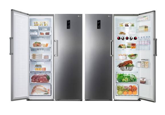 ▲ LG전자 컨버터블 패키지 냉장고와 냉동고 모습. ⓒLG전자
