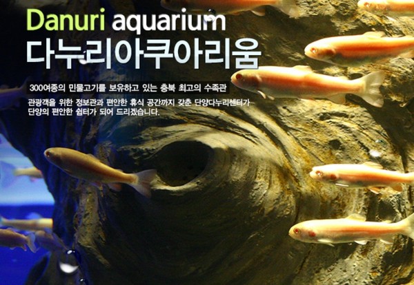 ▲ 다누리아쿠아리움 모습.ⓒ단양군