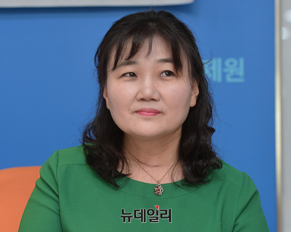 ▲ 홍수연 한국자유연합 사무총장 ⓒ 뉴데일리 정상윤 기자