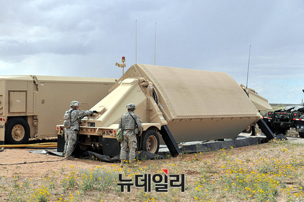 ▲ 사드레이더 인 AN/TPY-2 밴드레이더(자료사진).ⓒ미육군