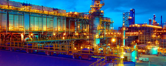 ▲ 카스피해 동쪽 10km 부근에 위치한 카자흐스탄 텡기즈 유전의 현재 모습.ⓒ셰브론