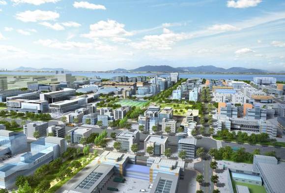▲ 부산 에코델타시티 산업단지 조감도.ⓒ수공