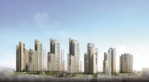 ▲ 래미안 명일역 솔베뉴 투시도. ⓒ 삼성물산