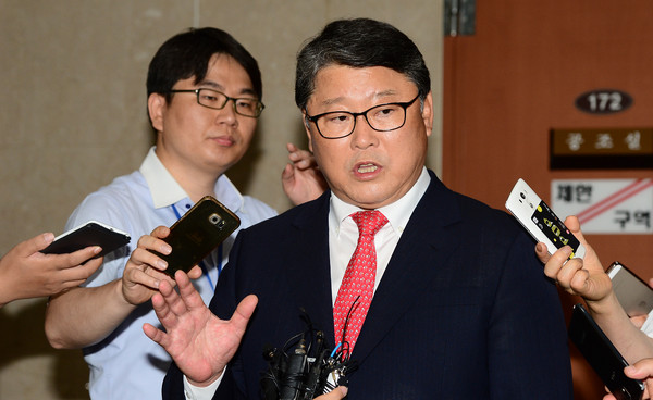 ▲ 조원진 의원이 22일, 오는 8.9 전당대회에 최고위원 출마를 선언했다. ⓒ뉴시스 DB