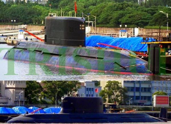 북한의 미공개 잠수함의 원형이 된 것으로 보이는 중국의 靑(Qing)급 잠수함의 모습/파키스탄 블로거