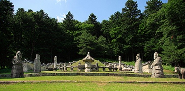 ▲ 세계문화유산 조선 왕릉40기중의 하나, 7대왕 세조를 모신 광릉의 석물들.