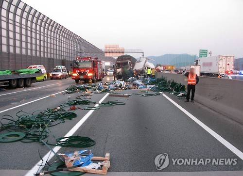 ▲ 고속도로 교통사고.ⓒ연합뉴스