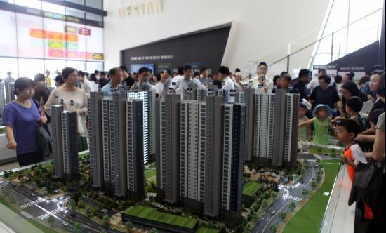 ▲ '에코시티 데시앙 2차' 견본주택.ⓒ태영건설