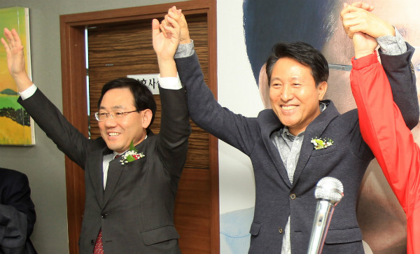 ▲ 새누리당 주호영 의원과 오세훈 전 서울특별시장(자료사진). 오세훈 전 시장은 7일 비박 단일후보로 결정된 주호영 의원과 회동한 것으로 알려졌다. ⓒ뉴시스 사진DB