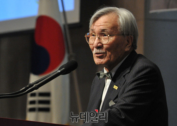 ▲ 김동길 단국대 석좌교수. ⓒ뉴데일리 이종현 기자