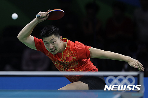 ▲ 리우 올림픽 탁구 종목 금메달을 획득한 세계 랭킹 1위 마롱.ⓒ뉴시스