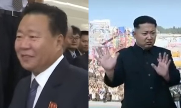 ▲ 브라질을 방문한 북한의 최룡해가 당초 체류 일정보다 하루 앞당긴 11일(현지시간) 오전 귀국길에 오른 것으로 확인됐다. 사진은 (왼쪽부터)최룡해, 김정은.ⓒ'YTN'중계영상 캡쳐, 北선전매체 중계영상 캡쳐