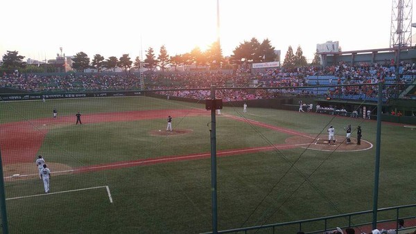 ▲ 16일 열린 청주구장 경기모습.ⓒ한화 이글스