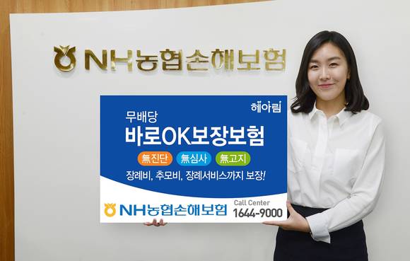 ▲ 농협손해보험이 19일 '무배당 바로OK보장보험' 출시했다.ⓒ농협손해보험