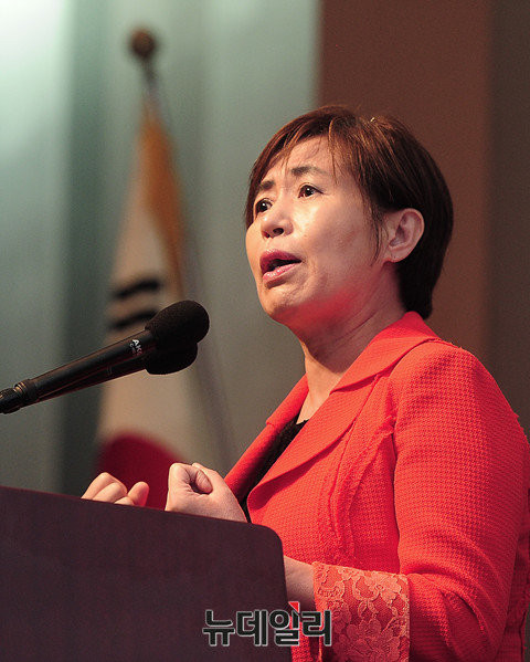 ▲ 이애란 자유통일 문화원 원장. ⓒ뉴데일리 공준표 기자