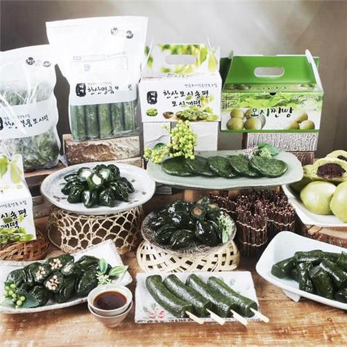 ▲ 전시해놓은 서천 특산물.ⓒ서천군