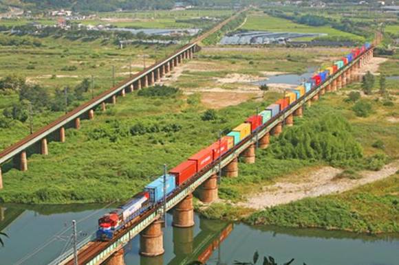 ▲ 컨테이너 열차.ⓒ코레일