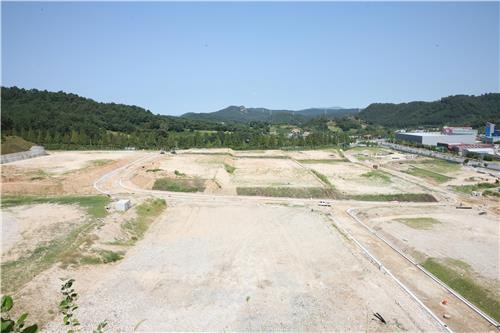 ▲ 조성중인 계룡 제1농공단지.ⓒ계룡시