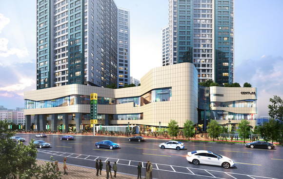 ▲ 왕십리 센트라스 상가 컬처스트리트 투시도. ⓒ 현대건설 컨소시엄