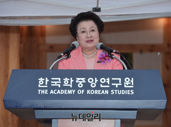 ▲ 이배용 한국학 중앙 연구원장 ⓒ 뉴데일리 정상윤 사진기자