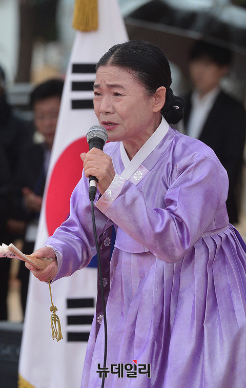 ▲ 흥부가를 열창하는 안숙선 명창  ⓒ 뉴데일리 정상윤 사진기자