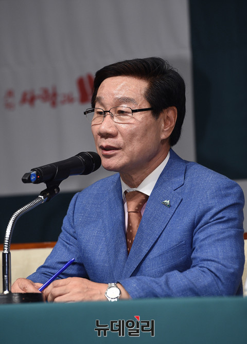 ▲ 조직위원장을 맡은 신장열 울주군수 ⓒ 뉴데일리 공준표