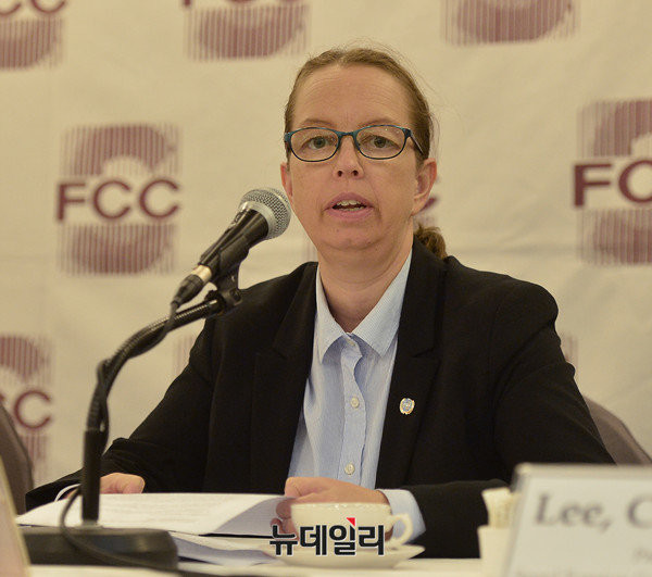 ▲ 시나폴슨(Signe Poulsen) 유엔 북한인권 서울사무소 소장. ⓒ뉴데일리 정상윤 기자