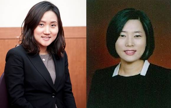 ▲ 한국화이자제약 임소명 상무(좌), 이은미 이사(우)ⓒ한국화이자제약