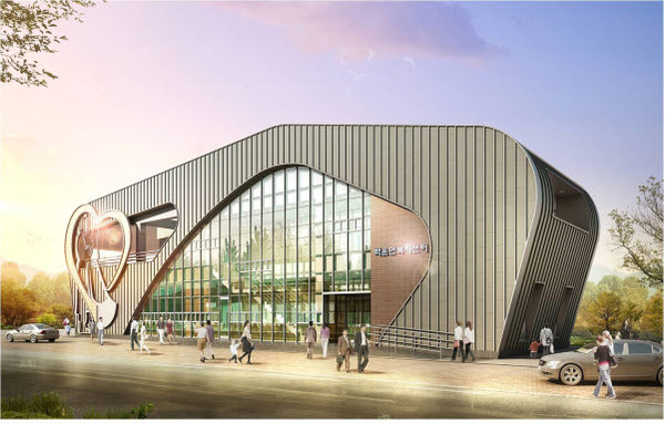 ▲ 2016년 준공한 백운면 소재지종합정비사업 조감도.ⓒ제천시