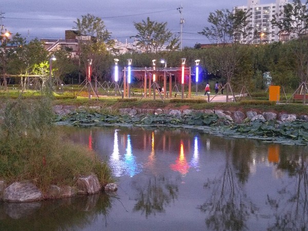 ▲ 세종시 (가칭)조치원중앙공원 내 수변공원 모습.ⓒ세종시