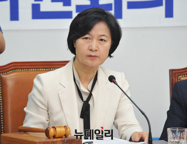 ▲ 더불어민주당 추미애 대표는 6일 국회 본회의장에서 교섭단체 대표연설을 진행했다. ⓒ뉴데일리 이종현 기자