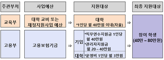 ▲ 인문·사회·예체능계열 대학생 대상 직무체험 프로그램. ⓒ교육부