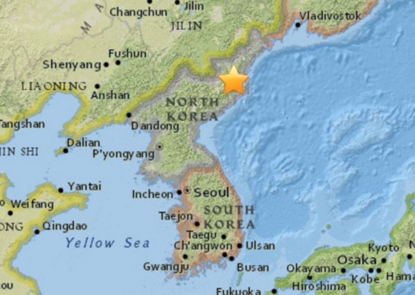 ▲ 북한 풍계리 일대에서 9일 오전 규모 5.3의 지진이 발생했다. 정부는 이번 지진이 5차 핵실험에 따른 것이라고 판단하고 긴급회의를 개최했다. 사진은 미국 지질조사국(USGS) 북한 지진 소식 관련 일부.ⓒUSGS홈페이지 캡쳐