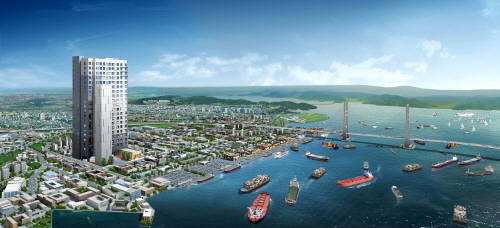 ▲ 평택 포승국가산업단지 내 도시형생활주택 골든포트 조감도. ⓒ 한국자산신탁