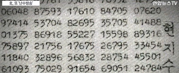 ▲ 북한이 3주만에 대외용 라디오 매체인 '평양방송'을 통해 남파공작원 지령용으로 보이는 새로운 내용의 '난수(亂數)' 방송을 내보냈다. 사진은 관련 '연합뉴스TV' 보도영상 일부.ⓒ'연합뉴스TV' 중계영상 캡쳐