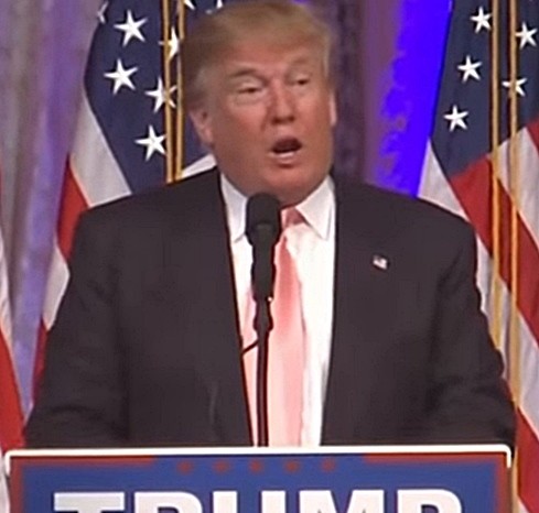 ▲ 美공화당의 대선후보 도널드 트럼프가 미국과 쿠바 간의 국교재개를 다시 뒤집을 수 있다고 말해 눈길을 끌고 있다. 사진은 연설 중인 트럼프.ⓒ美'ABC'뉴스 중계영상 캡쳐