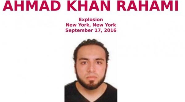 美뉴욕 맨해튼 23번가와 27번가, 뉴저지 시사이드 파크, 엘리자베스역에 급조폭발물(IED)를 설치, 테러를 시도했던 아흐마드 칼 라하미의 언론 공개수배 장면. ⓒ美온라인 커뮤니티 관련 화면캡쳐